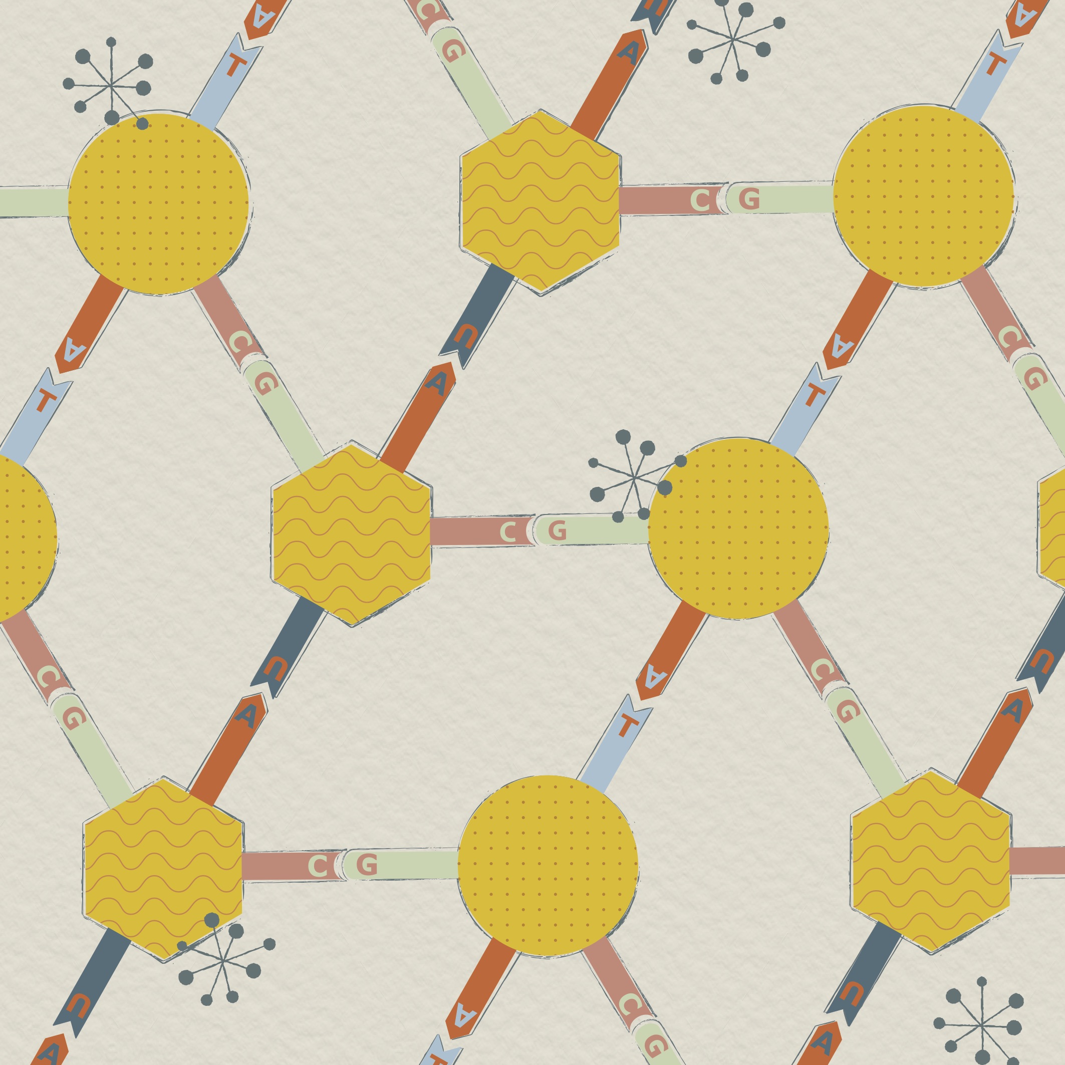 Nucleobase self-assembly illustration